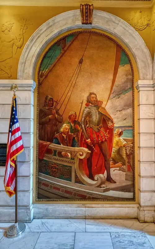 Historical Mural in Staten Island Borough Hall