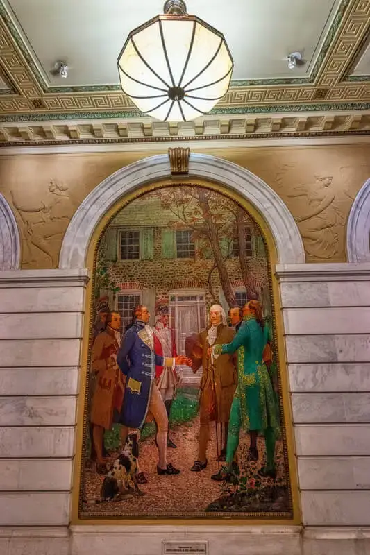 Historical Mural of Borough Hall - Peace Conference